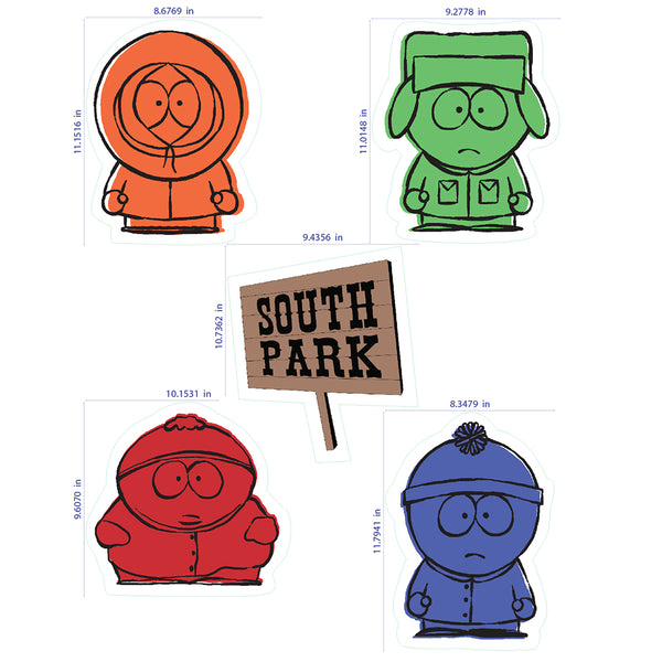 South Park Boys Wall Sticker Sheet