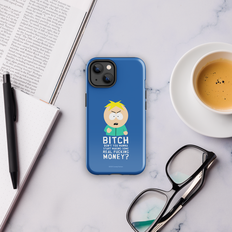 South Park Butters Make Real Money Tough Phone Case - iPhone