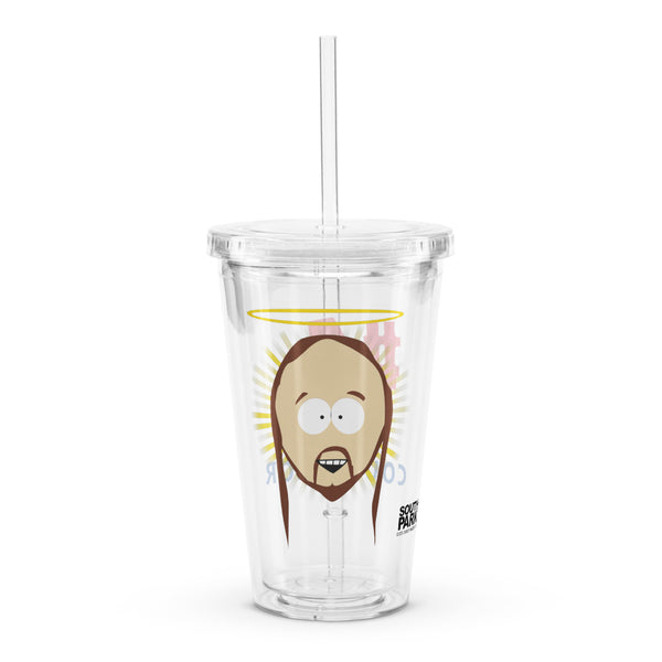 South Park Jesus #1 Counselor Clear Plastic Tumbler