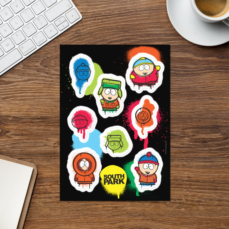 South Park Spray Paint Sticker Sheet