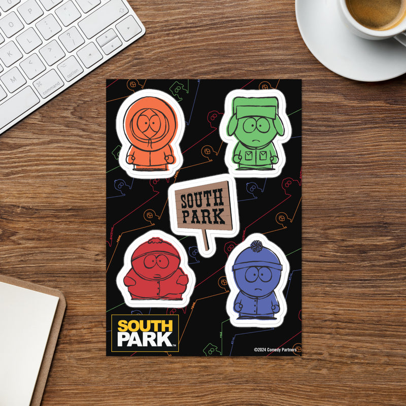 South Park Boys Sticker Sheet