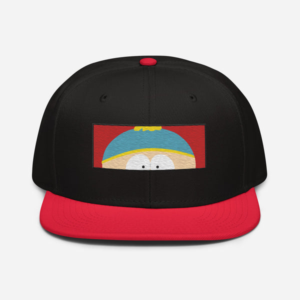 South Park Cartman Face Embroidered Snapback Hat