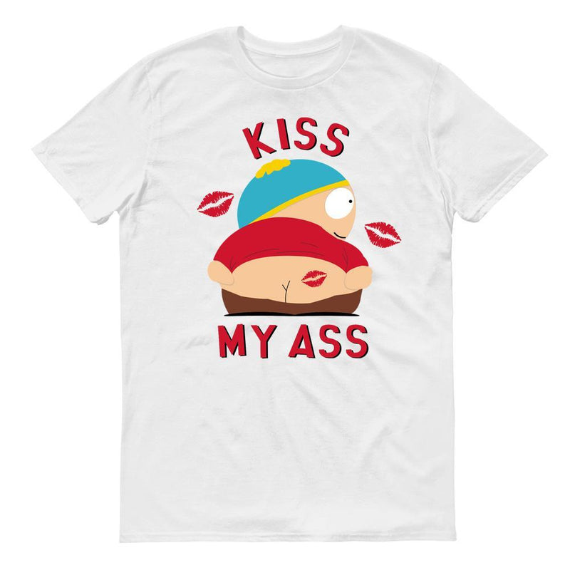 South Park Cartman Kiss My A** Adult Short Sleeve T-Shirt