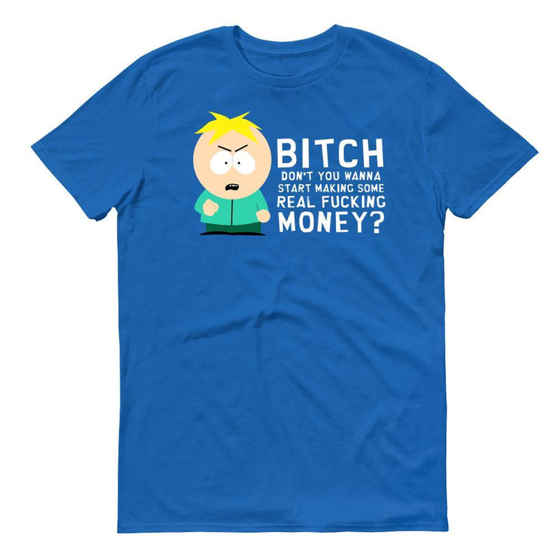 South Park Butters Make Real Money Adult Short Sleeve T-Shirt