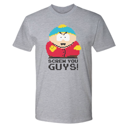 South Park 8-Bit Cartman Screw You Guys Adult Short Sleeve T-Shirt