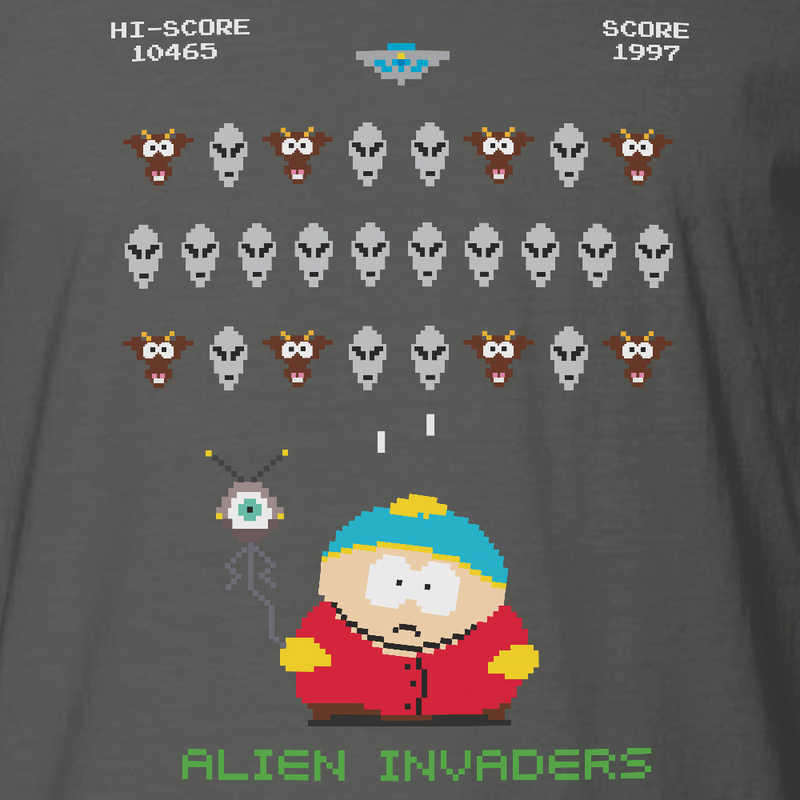South Park Alien Invaders Adult Short Sleeve T-Shirt