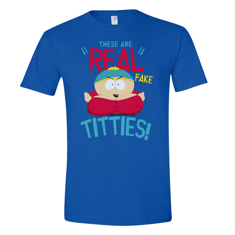 South Park Cartman Real Fake Short Sleeve T-Shirt