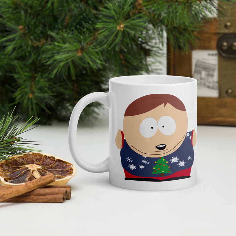 South Park Cartman Festively Plump White Mug