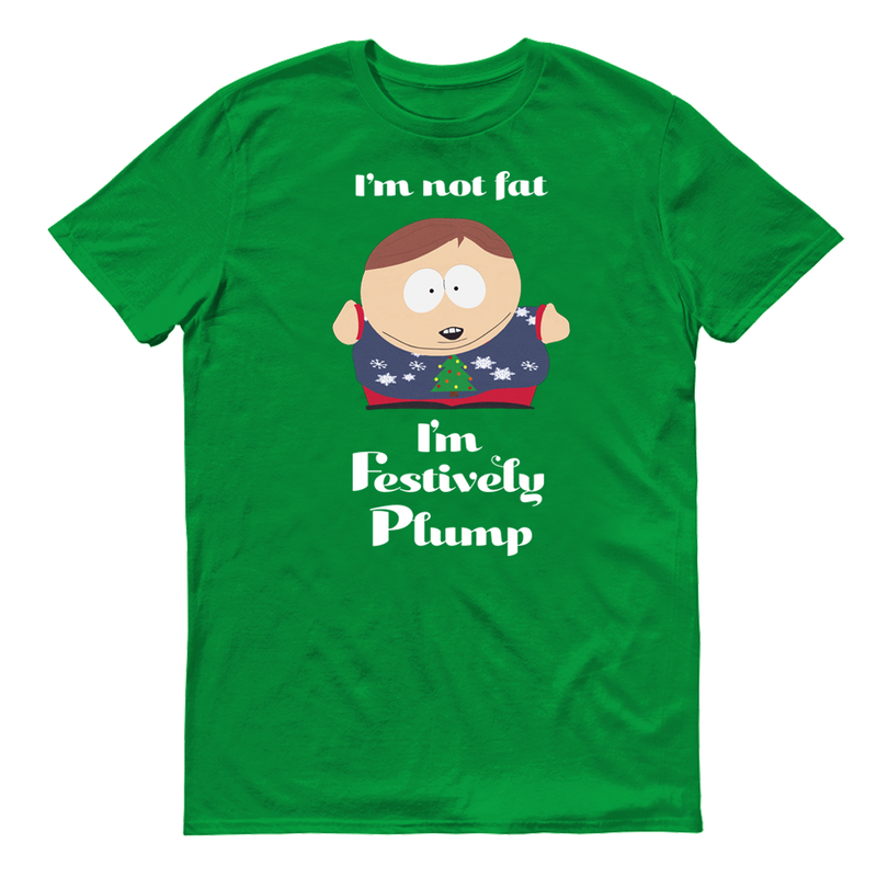 South Park Cartman Festively Plump Adult Short Sleeve T-Shirt