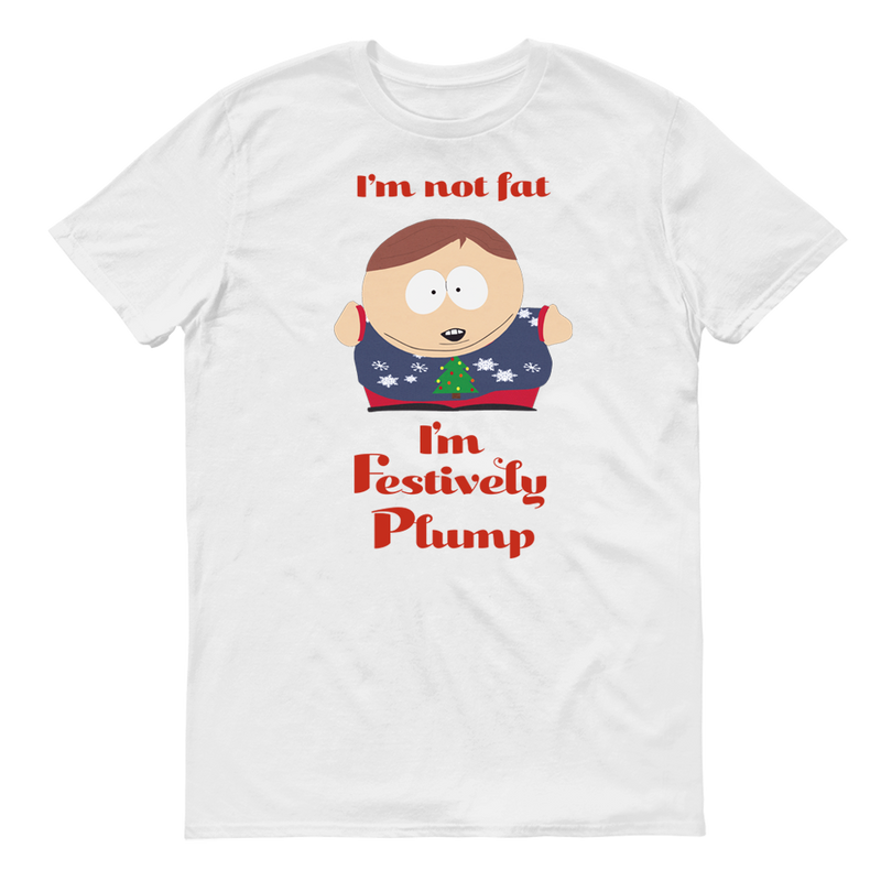 South Park Cartman Festively Plump Adult Short Sleeve T-Shirt