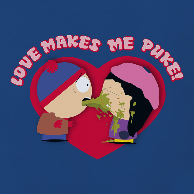 South Park Love Makes Me Puke Short Sleeve T-Shirt