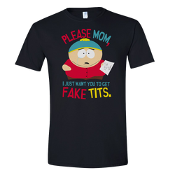 South Park Cartman Please Mom Adult Shorts Sleeve T-Shirt