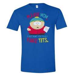 South Park Cartman Please Mom Adult Shorts Sleeve T-Shirt