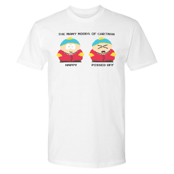 South Park Many Moods of Cartman Adult Short Sleeve T-Shirt