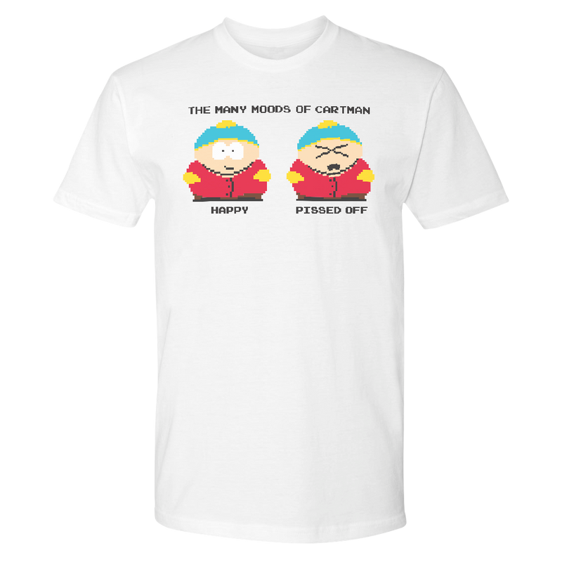 South Park Many Moods of Cartman Adult Short Sleeve T-Shirt