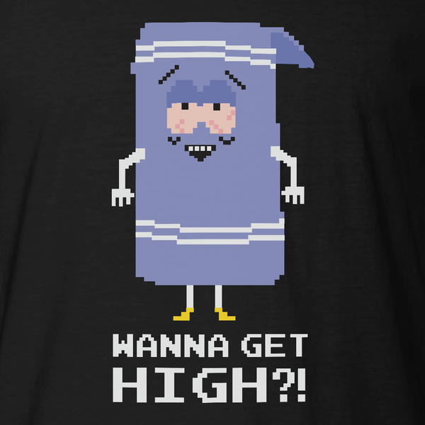 South Park Towelie Wanna Get High Adult Short Sleeve T-Shirt