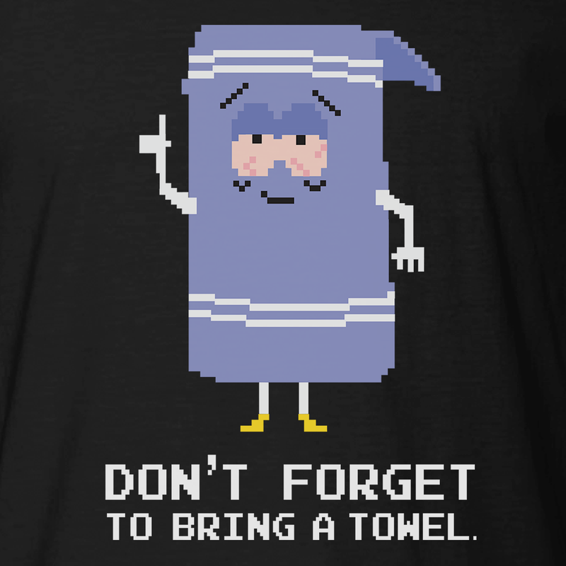South Park 8-Bit Towelie Bring a Towel Adult Short Sleeve T-Shirt